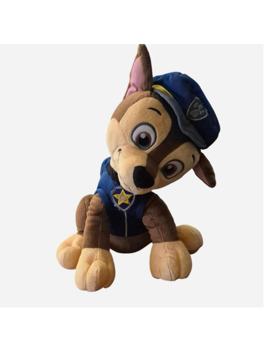 Paw Patrol Marshall plush toy in blue police uniform neck is a little wobbly #p